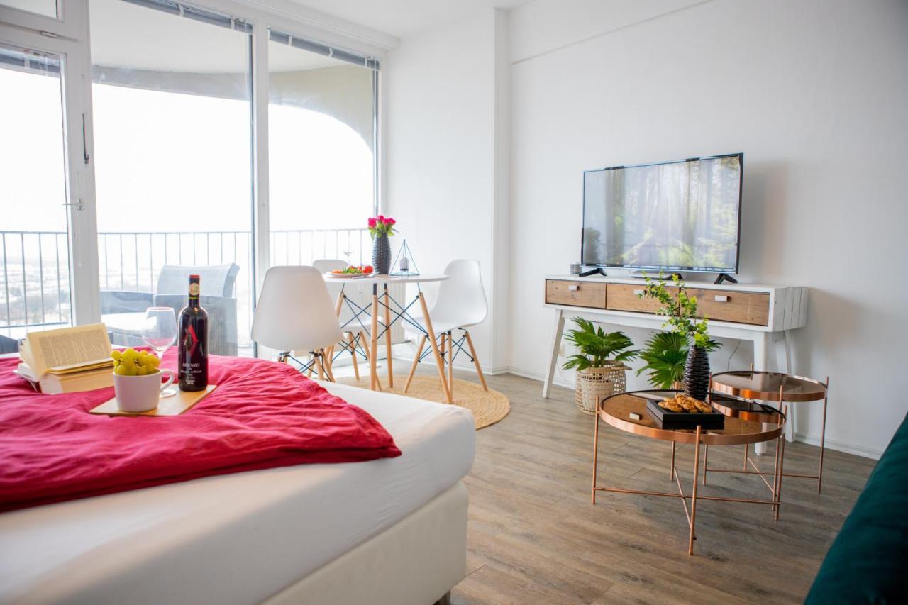 אוגסבורג Modernes Apartment Mit Tollem Blick Ueber Die Stadt מראה חיצוני תמונה